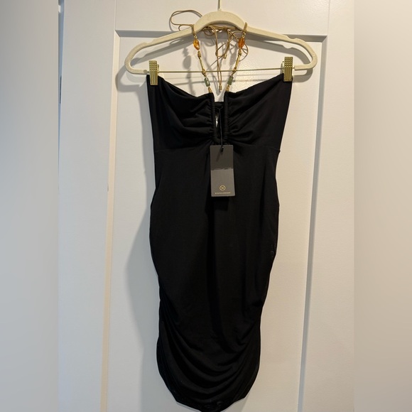 Vix Paula Hermanny Black Mini Dress - Picture 4 of 9